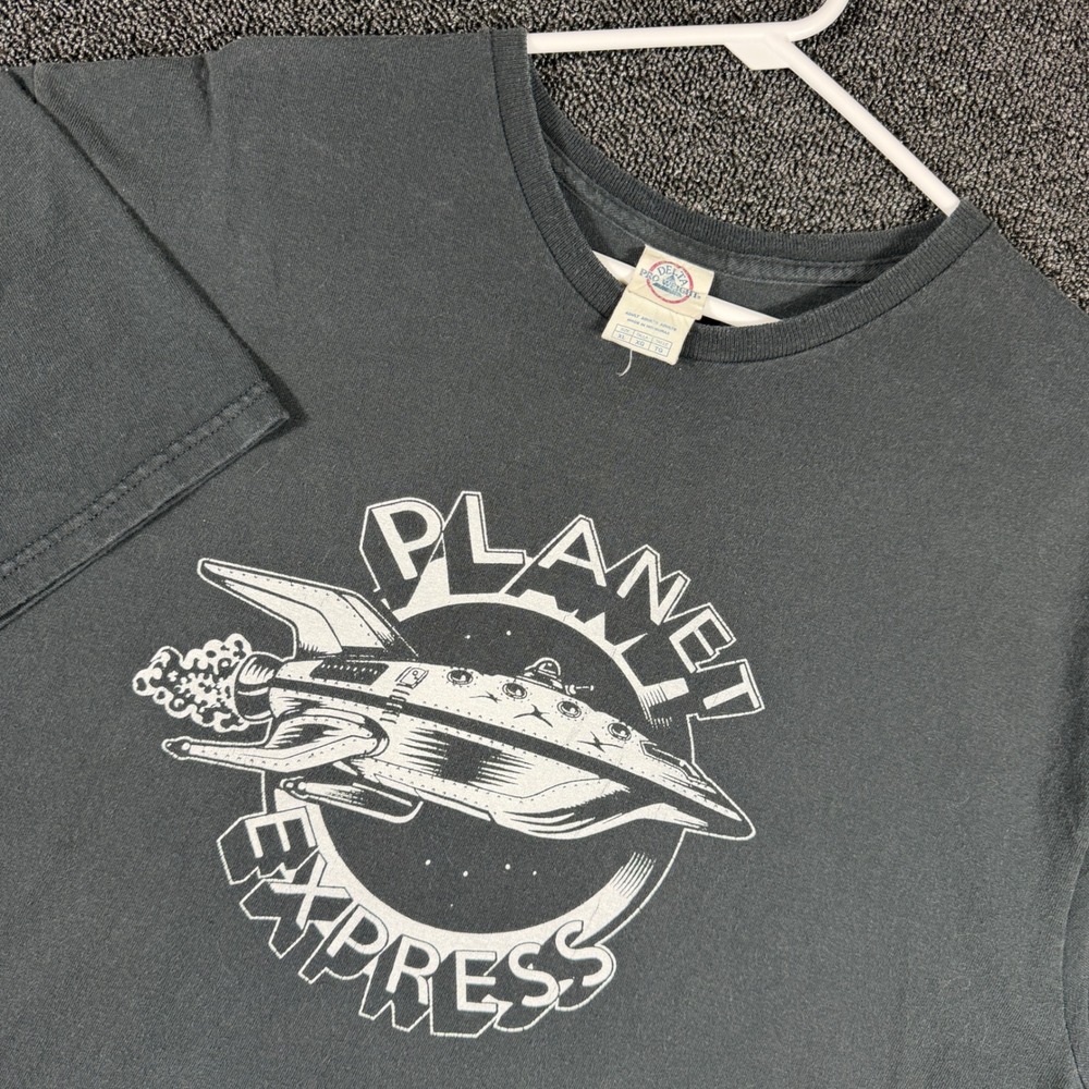 Vintage Futurama Planet Express Graphic T Shirt Men's XL Black Short Sleeve - Picture 1 of 7